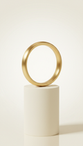 Classic Gold Bangle with Satin Finish
