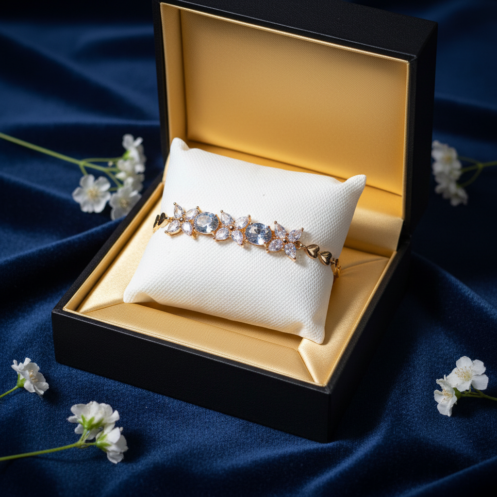 Crystal Bracelet - Navy Blue Box