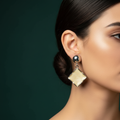 Earrings Model Ear Green