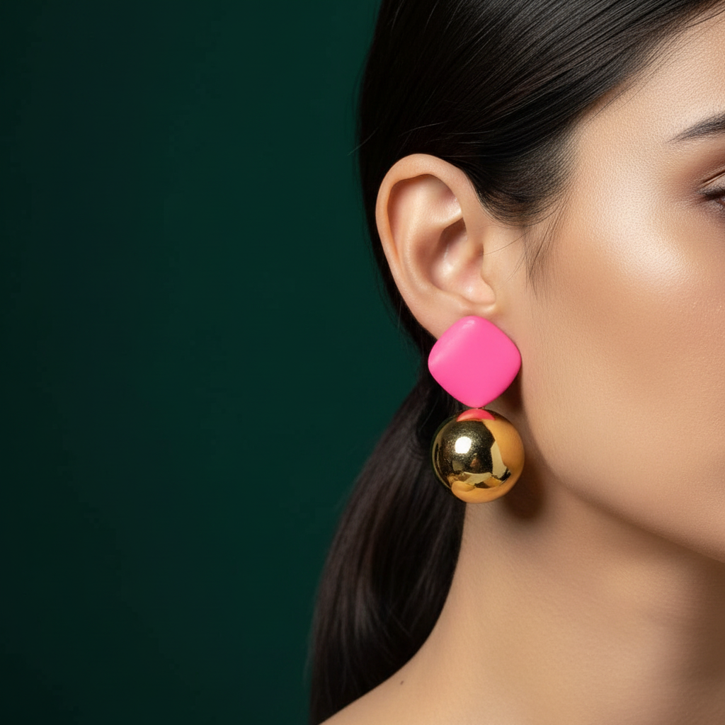 Earrings Set - Model Ear Green