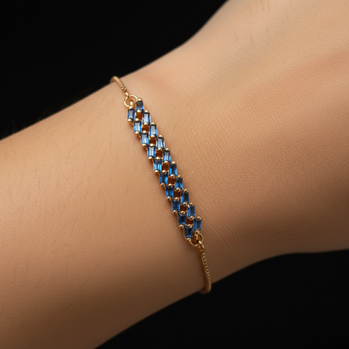 Model Wearing Bracelet Close-up