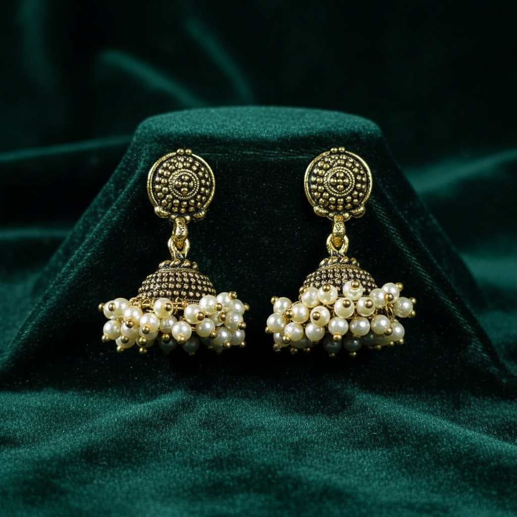 Pearl Jhumka Clear