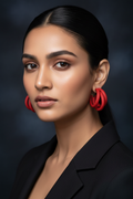 Red Earrings Model